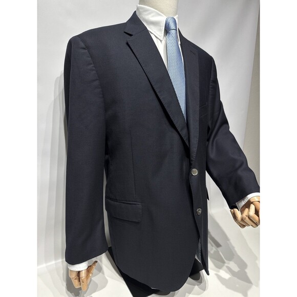 Peter Millar 100% Wool Navy Blue Blazer Made in Canada Men Size 50R 35.5" Sleeve - Picture 6 of 16